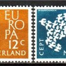 NETHERLANDS EUROPA 1961 MNH Sc 387-88 #J564