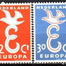 NETHERLANDS  EUROPA 1958 MNH Sc 375-76 #J563