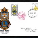 LIONS CLUB Handmade Cover Cachet Label #J434