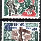 ANDORRE FRANCE 1976 EUROPA Set MNH CV 20EUR  J2634