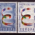 ITALY 1957 EUROPA Set MLH CV 9EUR  J2619