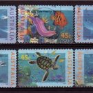 AUSTRALIA Fishes Turtles Sc 1466-71 Used Set J2259