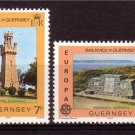 GUERNSEY 1978 EUROPA Architecture MNH set #J851