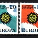 GERMANY 1967 EUROPA MNH set #J817