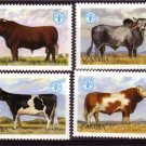ZAMBIA 1987 FAUNA Animals MNH set Sc 418-21 #J427