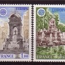FRANCE 1978 EUROPA Architecture Fountains MNH #J790