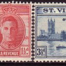 St VINCENT 1946 Victory Mint Sc152-53 B495