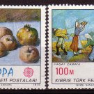 CYPRUS TURKEY 1975 EUROPA Paintings MNH #J750