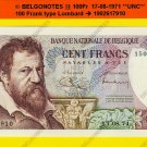 Belgium 100 Francs 17-08-1971**UNC**Lot7910