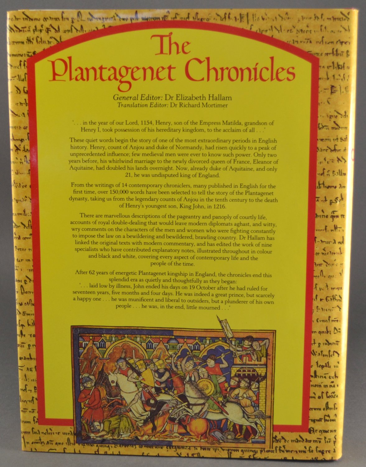 The Plantagenet Chronicles By Elizabeth Hallam HB DJ Medieval Europe