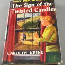 Nancy Drew The Sign of the Twisted Candles by Carolyn Keene Blue Tweed Boards Nancy Drew The Sign of the Twisted Candles by Carolyn Keene Blue Tweed Boards