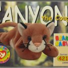 1999 Canyon the Cougar #160 Trading Card Ty Beanie Babies Series II