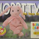 1999 Hoppity the Rose Bunny #182 Trading Card Ty Beanie Babies Series II