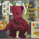 1999 Teddy Cranberry Bear w/ Old Face #236 Trade Card Ty Beanie Babies Series II 1999 Teddy Cranberry Bear w/ Old Face #236 Trade Card Ty Beanie Babies Series II
