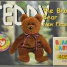 1999 Teddy Brown Bear w/ New Face #234 Trading Card Ty Beanie Babies Series II