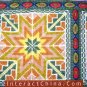 Hand Cross Stitch Quilt Tapestry Throw 53x74" Embroidery Textile Sewing Art #122