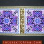 Hand Cross Stitch Quilt Tapestry Throw 15x74" Embroidery Textile Sewing Art #128