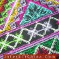 Hand Cross Stitch Quilt Tapestry Throw 44x44" Embroidery Textile Sewing Art #131