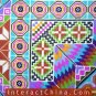 Hand Cross Stitch Quilt Tapestry Throw 34x62" Embroidery Textile Sewing Art #137