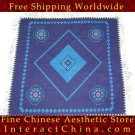 Hand Cross Stitch Quilt Tapestry Throw 36x36" Embroidery Textile Sewing Art #121