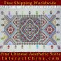 Hand Cross Stitch Quilt Tapestry Throw 40x64" Embroidery Textile Sewing Art #118