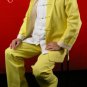 Premium Linen Golden Kung Fu Martial Arts Taichi Uniform Suit XS-XL or Tailor Custom Made
