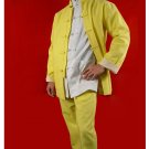 Fine Linen Golden Kung Fu Martial Arts Tai Chi Uniform Suit XS-XL or Tailor Custom Made