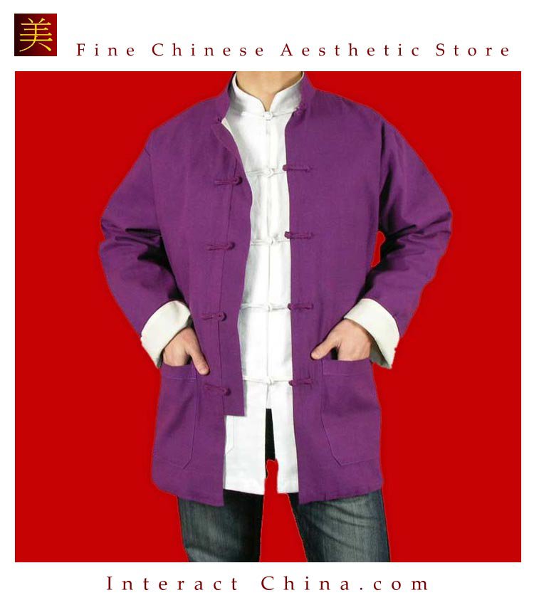 Fine Linen Purple Kung Fu Martial Arts Tai Chi Jacket Coat XS-XL or Tailor Custom Made