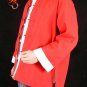 100% Cotton Red Kung Fu Martial Arts Tai Chi Jacket Coat XS-XL or Tailor Custom Made