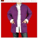 100% Cotton Purple Kung Fu Martial Arts Tai Chi Jacket Coat XS-XL or Tailor Custom Made