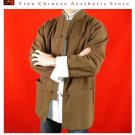 Premium Linen Brown Kung Fu Martial Arts Tai Chi Jacket Coat XS-XL or Tailor Custom Made