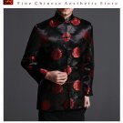 Classic Chinese Tai Chi Kungfu Black Jacket Blazer - Lightweight Silk Blend #204