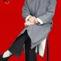Premium Linen Blue Kung Fu Martial Arts Tai Chi Long Coat Robe XS-XL or Tailor Custom Made