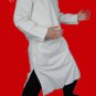 Premium Linen White Kung Fu Martial Arts Tai Chi Long Coat Robe XS-XL or Tailor Custom Made