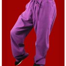 Fine Linen Purple Kung Fu Martial Arts Taichi Pant Trousers XS-XL or Tailor Custom Made