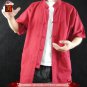 Premium Linen Red Kung Fu Martial Arts Tai Chi Shirt Clothing XS-XL or Tailor Made