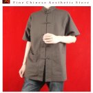 Premium Linen Brown Kung Fu Martial Arts Tai Chi Shirt Clothing XS-XL or Tailor Made