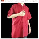 Fine Linen Red Kung Fu Martial Arts Tai Chi Shirt Clothing XS-XL or Tailor Custom Made