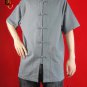100% Cotton Grey Kung Fu Martial Arts Tai Chi Shirt Clothing XS-XL or Tailor Custom Made