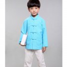 100% Handmade Boys Long Sleeve Kung Fu Tai Chi Martial Arts Kids Jacket #103