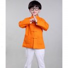 100% Handmade Boys Long Sleeve Kung Fu Tai Chi Martial Arts Kids Jacket #105