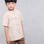100% Handmade Boys Kung Fu Tai Chi Shirt Martial Arts Costume Kids Uniform #104