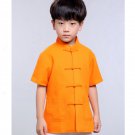100% Handmade Boys Kung Fu Tai Chi Shirt Martial Arts Costume Kids Uniform #105