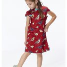 Handmade Girls Dress Chinese Cheongsam Qipao Children Kids Cotton Clothing #102