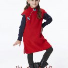 Handmade Girls Cotton Dress Overcoat Chinese Cheongsam Qipao Kids Clothing #204