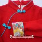 Handmade Girls Wool Dress Overcoat Chinese Cheongsam Qipao Kids Clothing #209