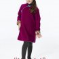 Handmade Girls Wool Dress Overcoat Chinese Cheongsam Qipao Kids Clothing #210