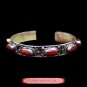 Fine Tibetan Coral Jewelry 925 Silver Cuff Bracelet  100% Handcraft #101