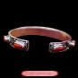 Fine Tibetan Coral Jewelry 925 Silver Cuff Bracelet  100% Handcraft #101