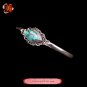 Fine Tibetan Turquoise Jewelry 925 Silver Cuff Bracelet  100% Handcraft #103
